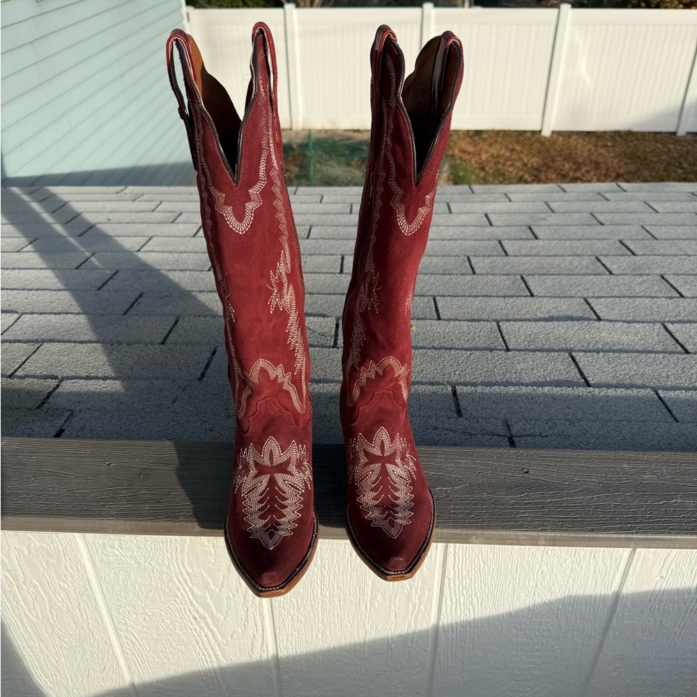 Dan Post Burgundy Heeled Boots
